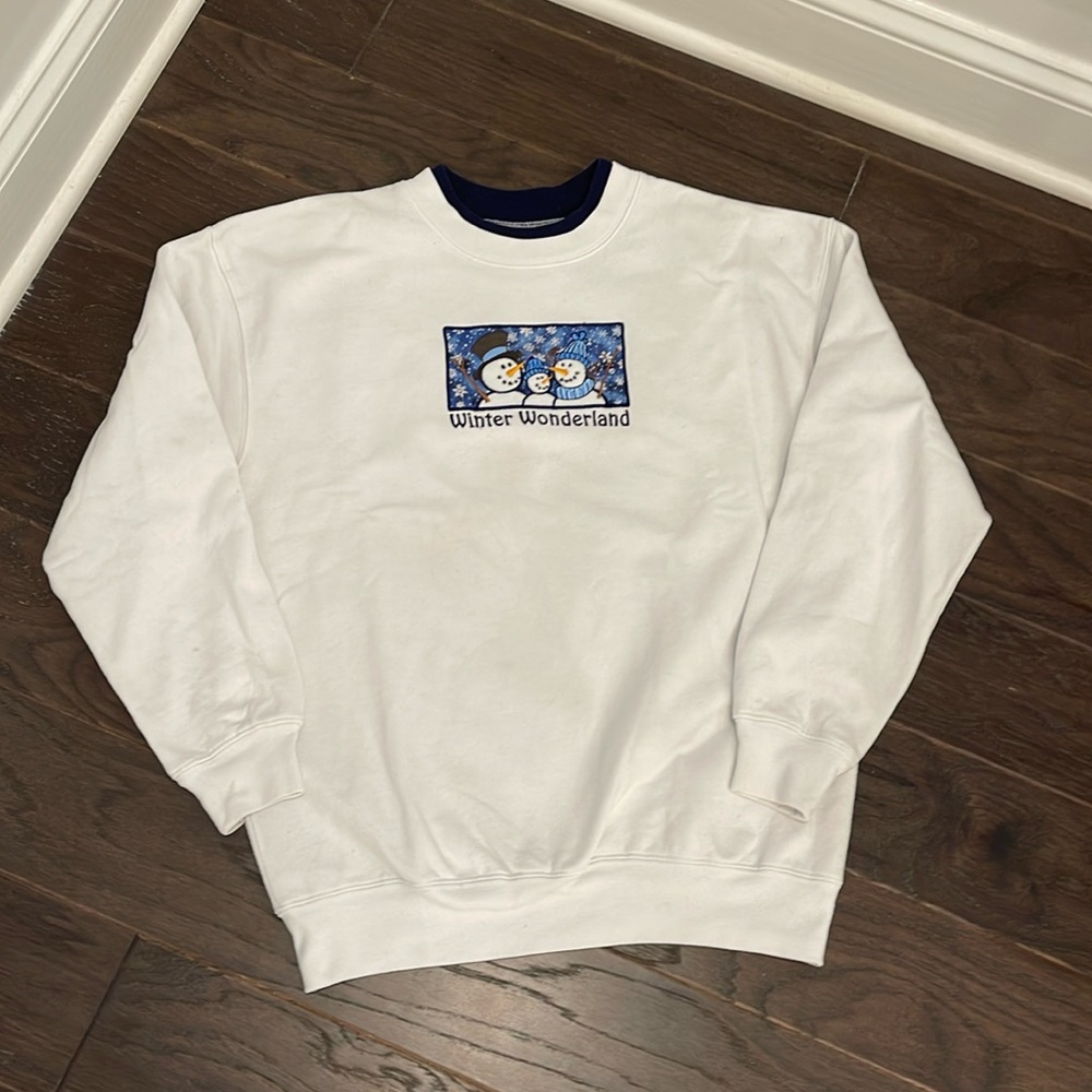 M&C Sportswear Snowman Swestshirt sz M
